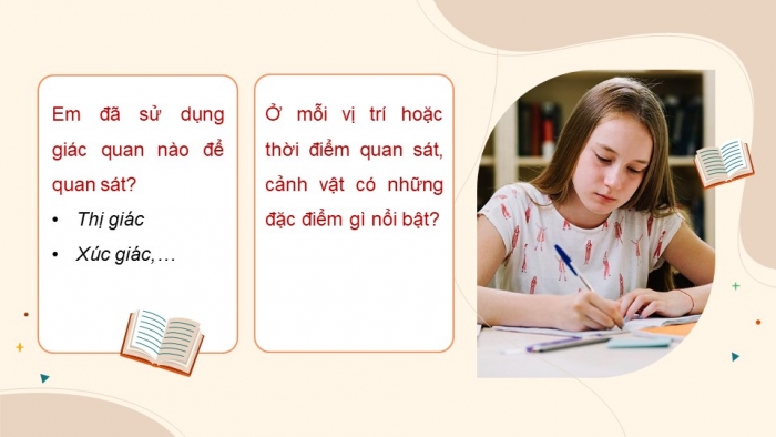 Giáo án PPT dạy thêm Tiếng Việt 5 chân trời bài 2: Bài đọc Quà tặng mùa hè. Quan sát, tìm ý cho bài văn tả phong cảnh