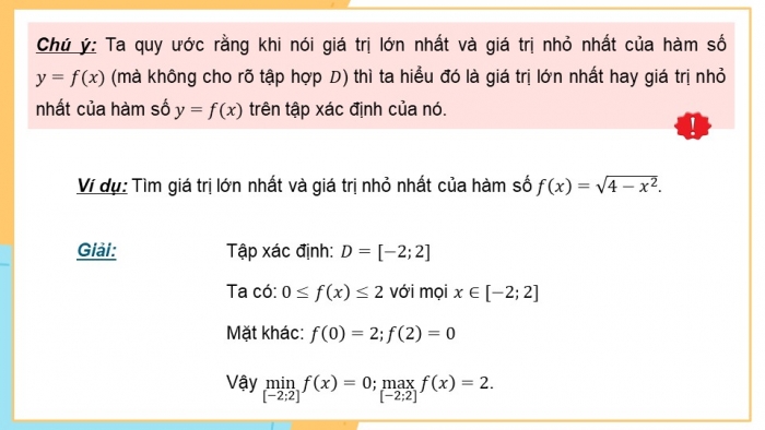 Giáo án PPT dạy thêm Toán 12 kết nối Bài 2: Giá trị lớn nhất và giá trị nhỏ nhất của hàm số