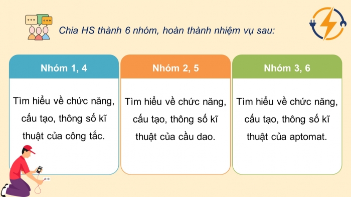 Giáo án điện tử Công nghệ 9 Lắp đặt mạng điện trong nhà Cánh diều Bài 1: Thiết bị đóng cắt và lấy điện trong gia đình