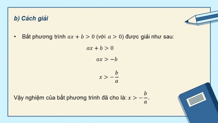 Giáo án PPT dạy thêm Toán 9 Cánh diều Bài 2: Bất phương trình bậc nhất một ẩn