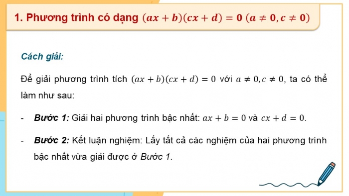 Giáo án PPT dạy thêm Toán 9 Cánh diều Bài 1: Phương trình quy về phương trình bậc nhất một ẩn