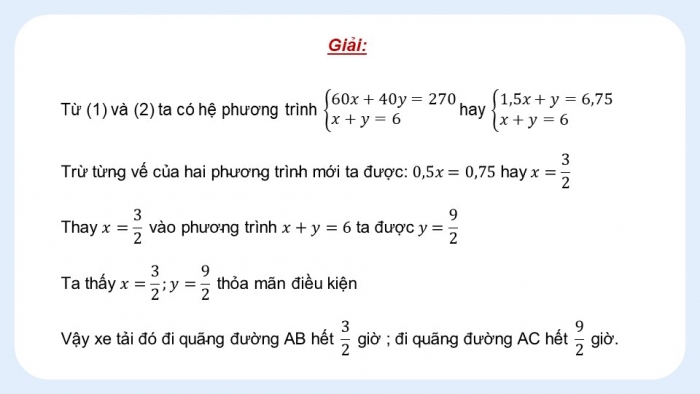 Giáo án PPT dạy thêm Toán 9 Kết nối bài 3: Giải bài toán bằng cách lập hệ phương trình