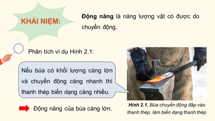 Giáo án điện tử KHTN 9 kết nối - Phân môn Vật lí Bài 2: Động năng. Thế năng