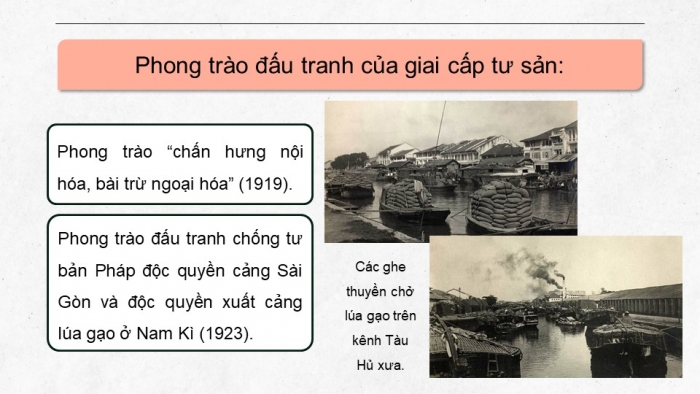 Giáo án điện tử Lịch sử 9 chân trời Bài 5: Phong trào dân tộc dân chủ những năm 1918 – 1930