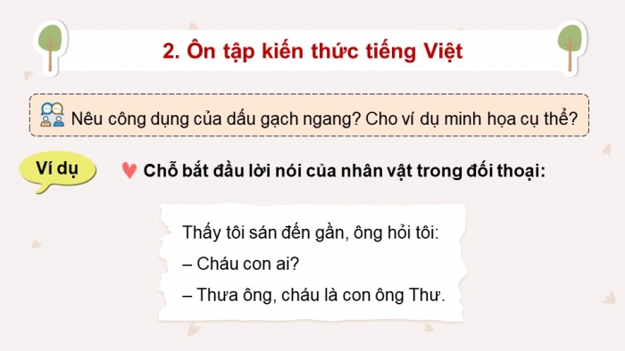 Giáo án PPT dạy thêm Tiếng Việt 5 Kết nối bài 23: Bài đọc Giới thiệu sách Dế Mèn phiêu lưu kí. Luyện tập về dấu gạch ngang. Viết đoạn văn thể hiện tình cảm, cảm xúc về một câu chuyện