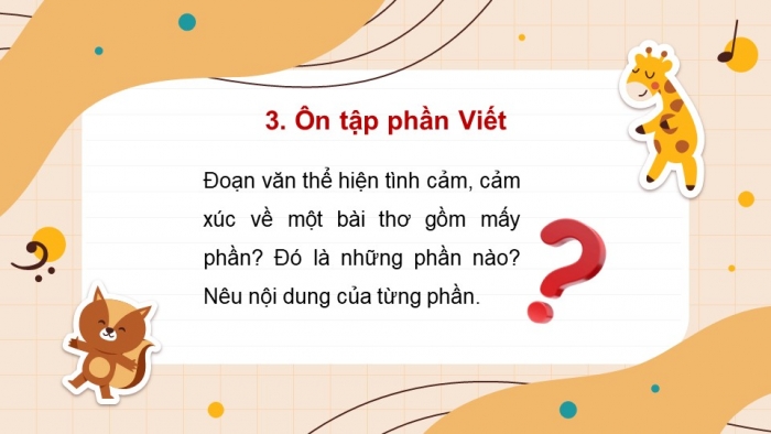 Giáo án PPT dạy thêm Tiếng Việt 5 Kết nối bài 25: Bài đọc Tiếng đàn ba-la-lai-ca trên sông Đà. Luyện từ và câu Biện pháp điệp từ, điệp ngữ. Tìm hiểu cách viết đoạn văn thể hiện tình cảm, cảm xúc về một bài thơ