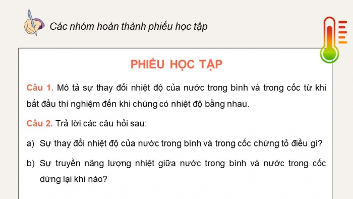 Giáo án điện tử Vật lí 12 kết nối Bài 3: Nhiệt độ. Thang nhiệt độ – nhiệt kế