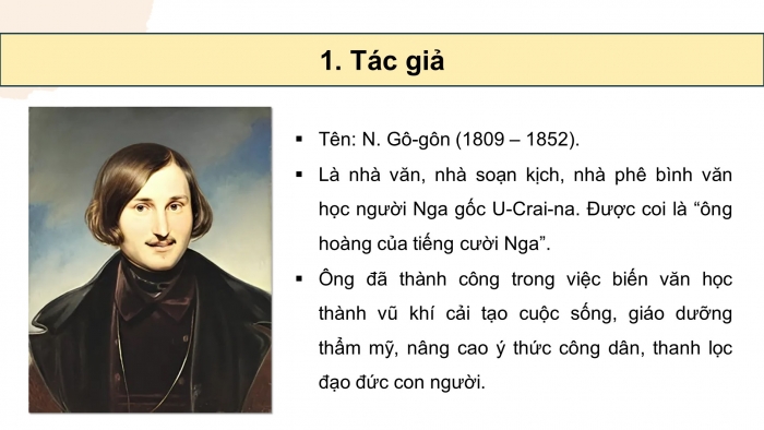 Giáo án PPT dạy thêm Ngữ văn 12 chân trời Bài 5: Màn diễu hành – trình diện quan thanh tra (N. Gô-gôn)