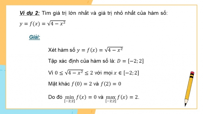 Giáo án PPT dạy thêm Toán 12 cánh diều Bài 2: Giá trị lớn nhất và giá trị nhỏ nhất của hàm số