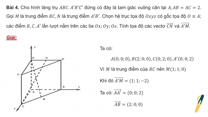 Giáo án PPT dạy thêm Toán 12 cánh diều Bài tập cuối chương II