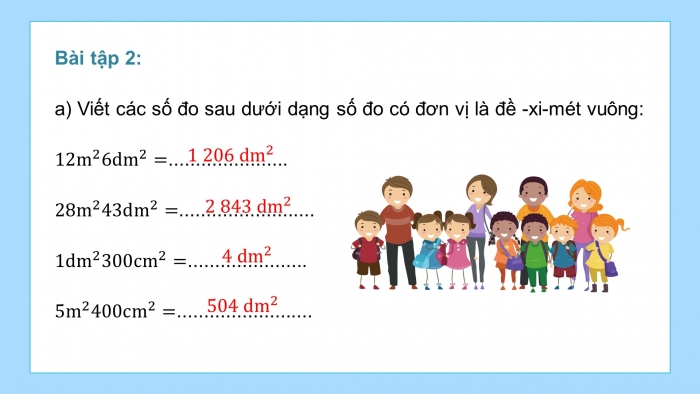 Giáo án PPT dạy thêm Toán 5 Cánh diều bài 20: Ôn tập về các đơn vị đo diện tích đã học