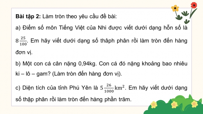 Giáo án PPT dạy thêm Toán 5 Cánh diều bài 23: Em ôn lại những gì đã học