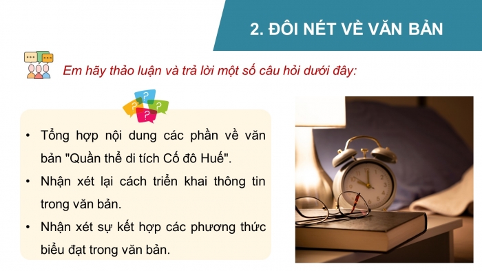 Giáo án PPT dạy thêm Ngữ văn 9 Cánh diều bài 8: Quần thể di tích Cố đô Huế (Theo khamphahue.com.vn)