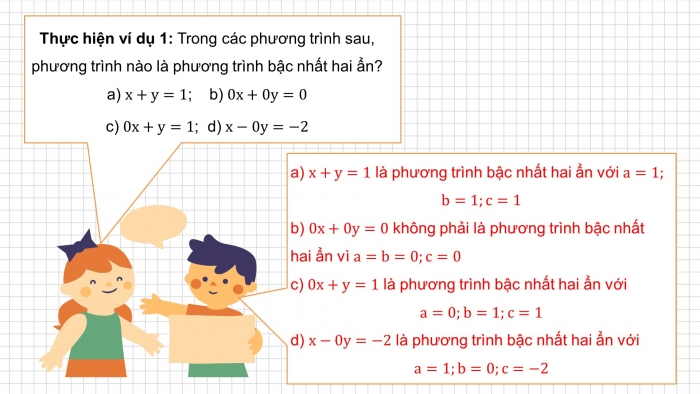 Giáo án PPT dạy thêm Toán 9 Chân trời bài 2: Phương trình bậc nhất hai ẩn và hệ hai phương trình bậc nhất hai ẩn