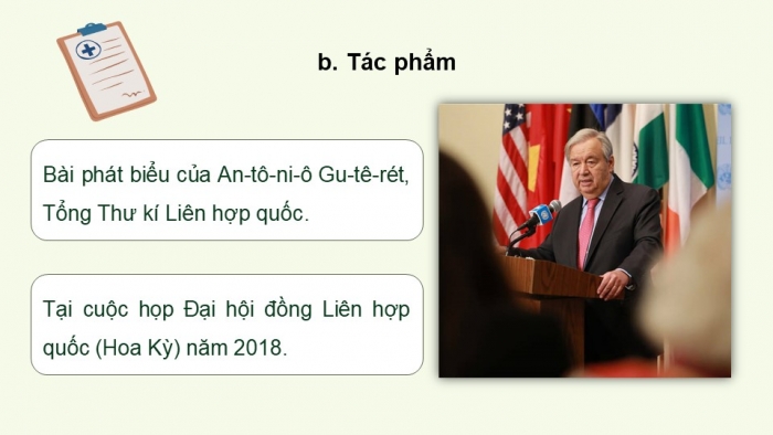 Giáo án PPT dạy thêm Ngữ văn 9 Kết nối bài 8: Biến đổi khí hậu - mối đe dọa sự tồn vong của hành tinh chúng ta (trích Phát biểu của Tổng Thư kí Liên hợp quốc về biến đổi khí hậu, An-tô-ni-ô Gu-tê-rét)