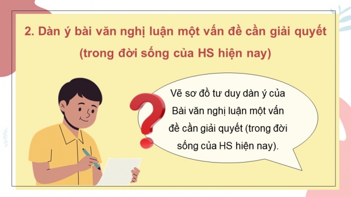 Giáo án PPT dạy thêm Ngữ văn 9 Kết nối bài 3: Viết bài văn nghị luận về một vấn đề cần giải quyết (trong đời sống của học sinh hiện nay)