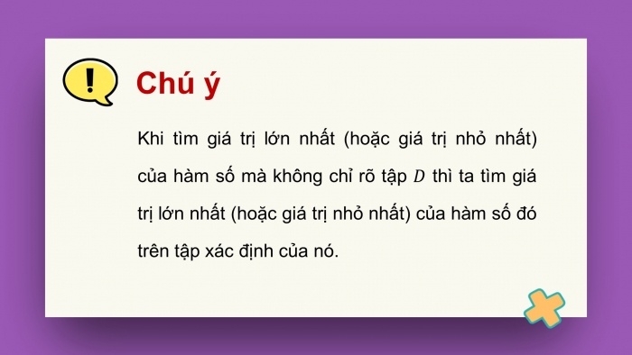 Giáo án điện tử Toán 12 cánh diều Bài 2: Giá trị lớn nhất và giá trị nhỏ nhất của hàm số