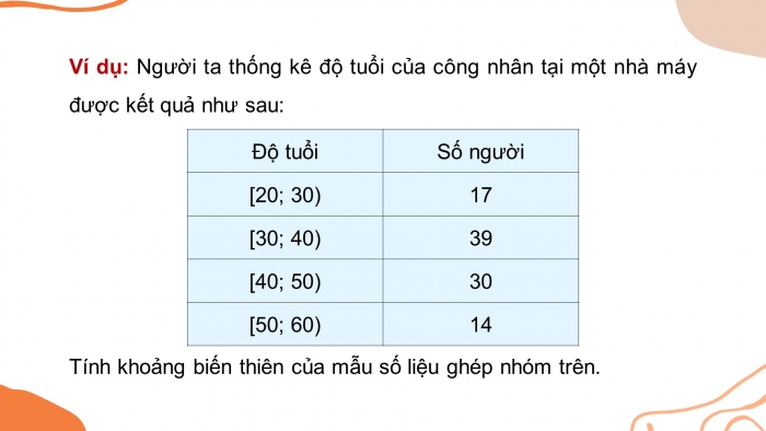 Giáo án PPT dạy thêm Toán 12 kết nối Bài 9: Khoảng biến thiên và khoảng tứ phân vị