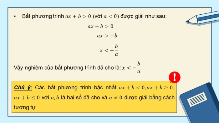 Giáo án PPT dạy thêm Toán 9 Cánh diều Bài 2: Bất phương trình bậc nhất một ẩn