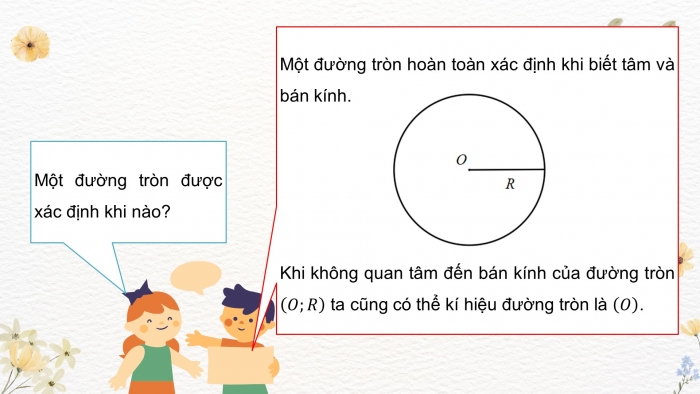 Giáo án PPT dạy thêm Toán 9 Cánh diều Bài 1: Đường tròn. Vị trí tương đối của hai đường tròn