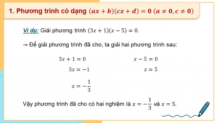 Giáo án PPT dạy thêm Toán 9 Cánh diều Bài 1: Phương trình quy về phương trình bậc nhất một ẩn