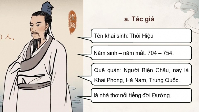 Giáo án PPT dạy thêm Ngữ văn 12 chân trời Bài 1: Hoàng Hạc lâu (Thôi Hiệu)