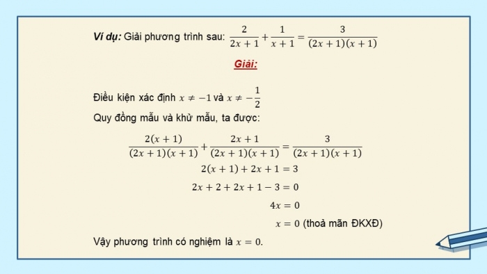 Giáo án PPT dạy thêm Toán 9 Kết nối bài 4: Phương trình quy về phương trình bậc nhất một ẩn