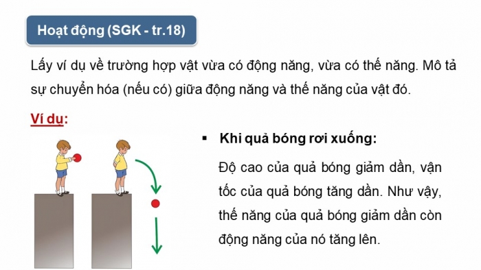 Giáo án điện tử KHTN 9 kết nối - Phân môn Vật lí Bài 3: Cơ năng