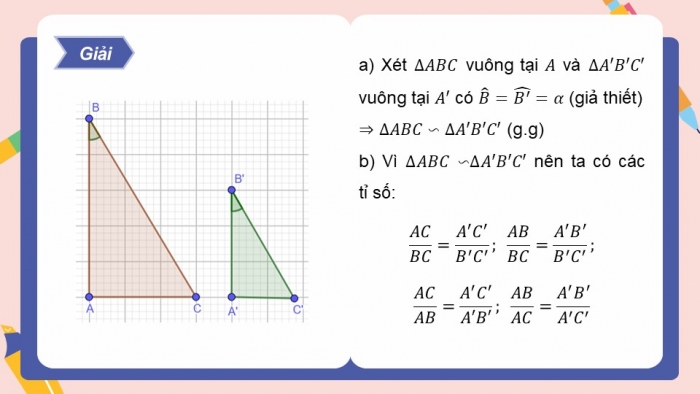 Giáo án điện tử Toán 9 kết nối Bài 11: Tỉ số lượng giác của góc nhọn