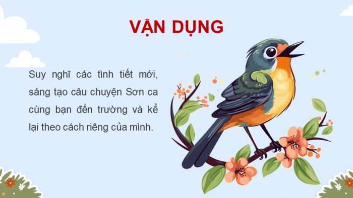 Giáo án điện tử Âm nhạc 5 chân trời Tiết 1: Khám phá Câu chuyện Sơn Ca cùng bạn đến trường, Hát Đường đến trường vui lắm!