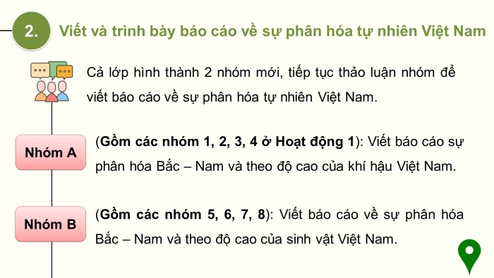 Giáo án điện tử Địa lí 12 chân trời Bài 4: Thực hành Tìm hiểu về sự phân hoá tự nhiên Việt Nam