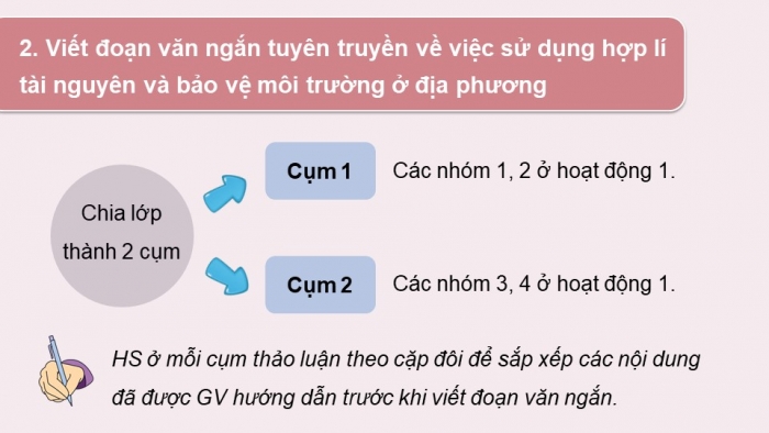 Giáo án điện tử Địa lí 12 chân trời Bài 6: Thực hành Sử dụng hợp lí tài nguyên và bảo vệ môi trường địa phương