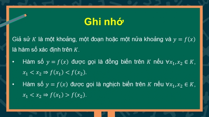 Giáo án điện tử Toán 12 kết nối Bài 1: Tính đơn điệu và cực trị của hàm số