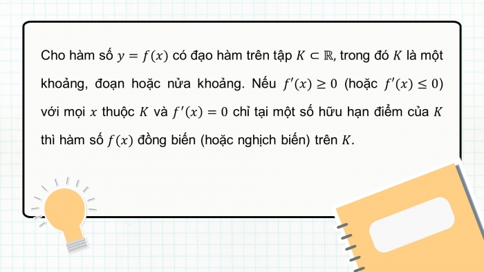 Giáo án PPT dạy thêm Toán 12 cánh diều Bài 1: Tính đơn điệu của hàm số