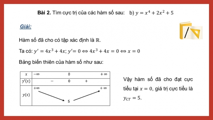 Giáo án PPT dạy thêm Toán 12 cánh diều Bài tập cuối chương I