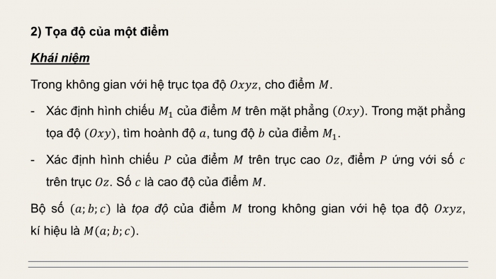 Giáo án PPT dạy thêm Toán 12 cánh diều Bài 2: Tọa độ của vectơ