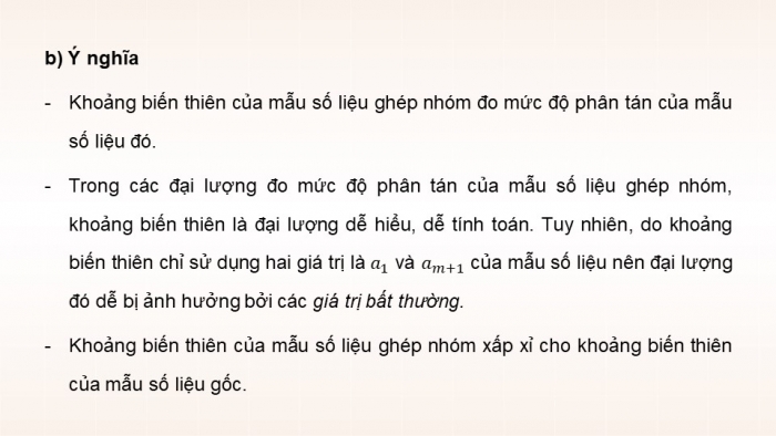 Giáo án PPT dạy thêm Toán 12 cánh diều Bài 1: Khoảng biến thiên, khoảng tứ phân vị của mẫu số liệu ghép nhóm