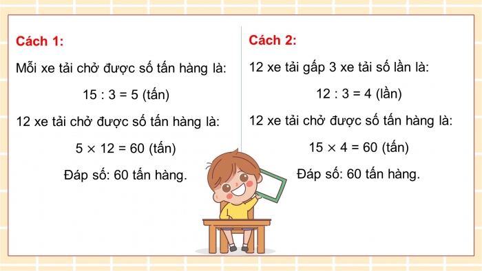 Giáo án PPT dạy thêm Toán 5 Cánh diều bài 9: Bài toán liên quan đến quan hệ phụ thuộc