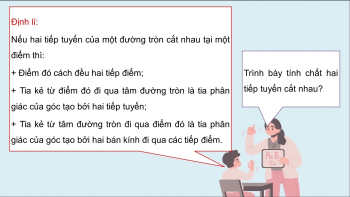 Giáo án PPT dạy thêm Toán 9 Cánh diều Bài 3: Tiếp tuyến của đường tròn