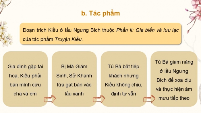 Giáo án PPT dạy thêm Ngữ văn 9 Cánh diều bài 2: Kiều ở lầu Ngưng Bích (Trích Truyện Kiều – Nguyễn Du)