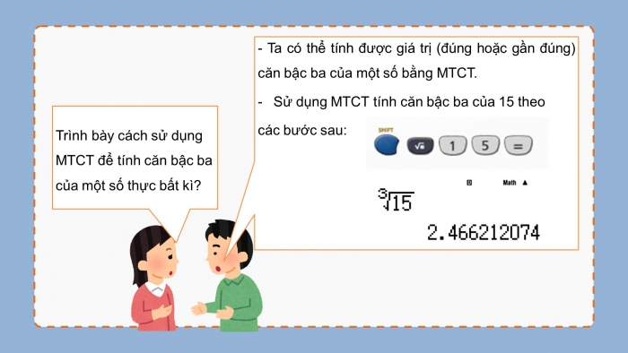 Giáo án PPT dạy thêm Toán 9 Chân trời bài 2: Căn bậc ba