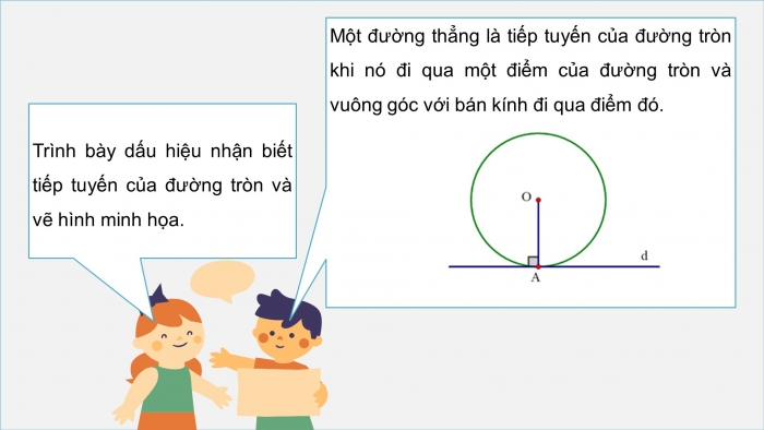 Giáo án PPT dạy thêm Toán 9 Chân trời bài 2: Tiếp tuyến của đường tròn