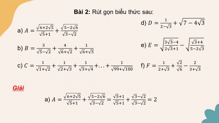 Giáo án PPT dạy thêm Toán 9 Kết nối chương 3 Luyện tập chung (2)