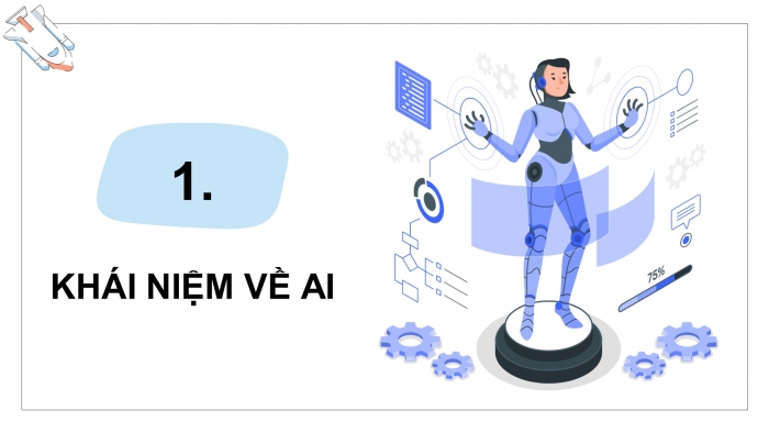 Giáo án điện tử Khoa học máy tính 12 kết nối Bài 1: Làm quen với Trí tuệ nhân tạo