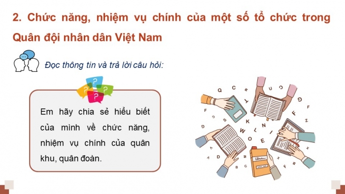 Giáo án điện tử Quốc phòng an ninh 12 kết nối Bài 2: Tổ chức Quân đội nhân dân Việt Nam và Công an nhân dân Việt Nam