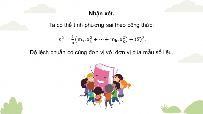 Giáo án PPT dạy thêm Toán 12 kết nối Bài 10: Phương sai và độ lệch chuẩn