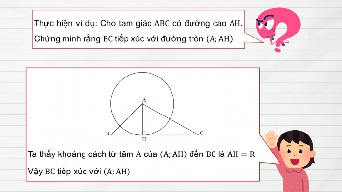 Giáo án PPT dạy thêm Toán 9 Cánh diều Bài 2: Vị trí tương đối của đường thẳng và đường tròn