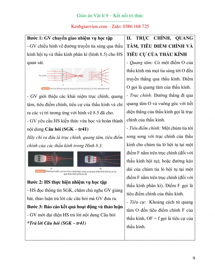 Giáo án và PPT đồng bộ Vật lí 9 kết nối tri thức