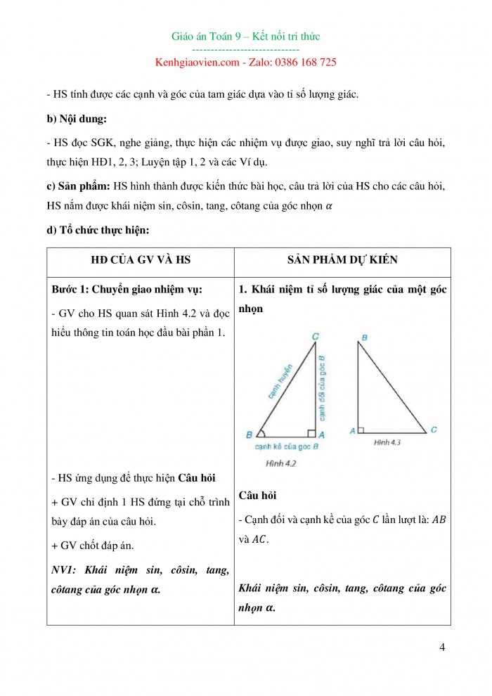 Giáo án và PPT đồng bộ Toán 9 kết nối tri thức