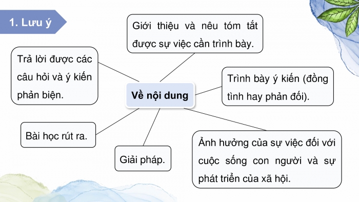 Giáo án điện tử Ngữ văn 9 kết nối Bài 1: Trình bày ý kiến về một sự việc có tính thời sự (con người trong mối quan hệ với tự nhiên)